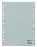 DURABLE Hunke & Jochheim tabbladen PP, A - Z, grijs, A4 volledig dekkend, 215/230 x 297 mm, 20 vellen, 1 stuk