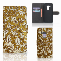 Wallet Case HTC U11 Plus Barok Goud