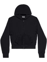 Balenciaga hoodie en coton à fermeture zippée - Noir