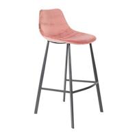 Dutchbone Franky Velvet Barkruk