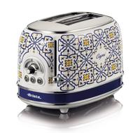 Ariete 155 capri-broodrooster, 810 W, 2 schijven, 6 bruiningsniveaus, kruimellade, Defrost-functie, automatische uitworp, zonder tang