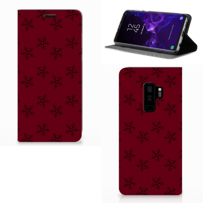 Samsung Galaxy S9 Plus Hoesje met Magneet Sterren Samsung Galaxy S9 Plus Hoesje met Magneet Sterren