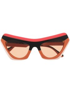 Marni Eyewear lunettes de soleil à monture papillon - Orange