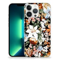 TPU Case voor iPhone 13 Pro Max Dark Flowers