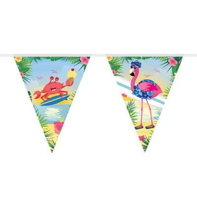 Vlaggenlijn Flamingo on the beach