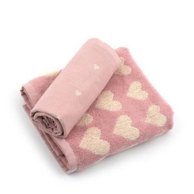 Bunzlau Castle Bunzlau Castle theedoek Hearts Pink 65x65