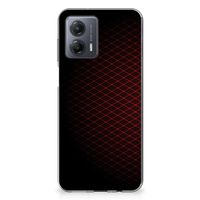 Motorola Moto G53 TPU bumper Geruit Rood - thumbnail