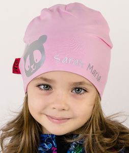 Baggy Hat Reflex Panda Pink