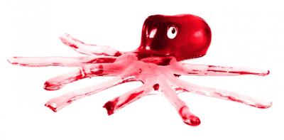 Toi Toys slijmfiguur Sticky Octopus junior 8 cm rood Toi Toys slijmfiguur Sticky Octopus junior 8 cm rood