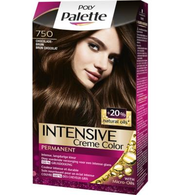 Poly Palette Poly Palette Haarverf 750 Chocoladebruin (1set)