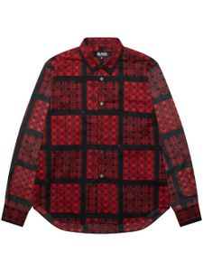 Black Comme Des Garçons chemise à carreaux - Rouge