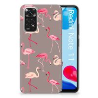 Xiaomi Redmi 10 | Redmi Note 11 4G TPU Hoesje Flamingo - thumbnail