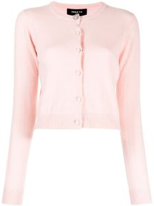 Paule Ka cardigan en cachemire à boucle ornée de cristal - Rose