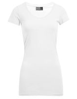 Promodoro E3087 Women`s Slim Fit V-Neck-T Long