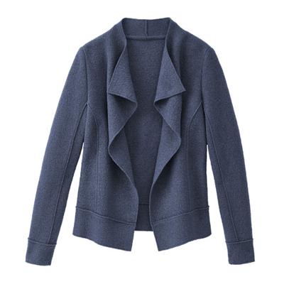 Wollen vest van zuivere bio-scheerwol, camel 40