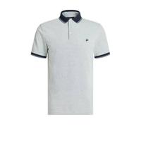 WE Fashion slim fit polo met contrastbies ivy green