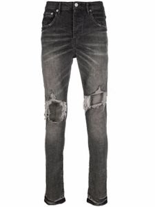 Purple Brand jean slim à taille basse - Gris