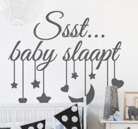 Babykamer muurstickers Baby slaapt