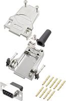Encitech DTZF09-DBCS-K 6355-0048-11 D-SUB Buchsenleisten-Set 180° Polzahl: 9 Crimpen 1 pc(s)
