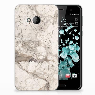 HTC U Play TPU Siliconen Hoesje Marmer Beige