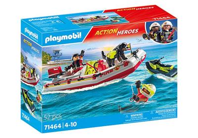 Playmobil Act!on Heros Brandweerboot met Aqua scooter 71464