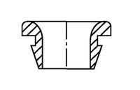 HellermannTyton HV1502-PVC-BK-N1 Kabeldoorvoering Montagegat: 8 mm Klem-Ø (max.): 6.5 mm Plaatdikte (max.): 1.5 mm PVC Zwart 1 stuk(s)