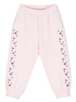 Monnalisa pantalon de jogging à fleurs - Rose