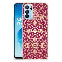 Siliconen Hoesje OPPO Reno 6 5G Barok Pink - thumbnail