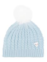 Rossignol bonnet Kitsi en maille torsadée - Bleu - thumbnail