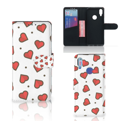 Xiaomi Redmi Note 7 Telefoon Hoesje Hearts Xiaomi Redmi Note 7 Telefoon Hoesje Hearts