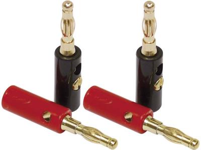 Audio Dynavox Banaanstekker set