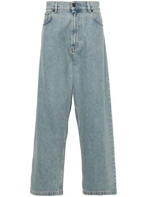 Moschino Mid waist jeans met wijde pijpen - Blauw