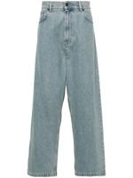 Moschino Mid waist jeans met wijde pijpen - Blauw