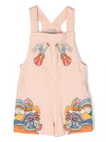 Stella McCartney Kids combishort à broderies - Rose