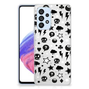 Silicone Back Case Samsung Galaxy A53 5G Silver Punk