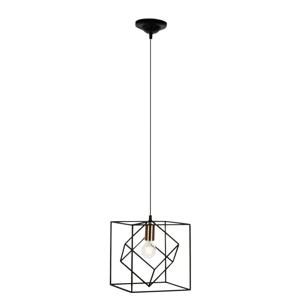 Brilliant Zwarte hanglamp Tycho 93594/76