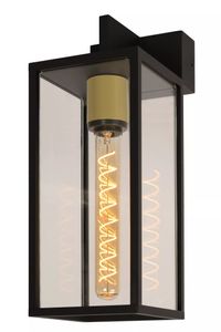 Lucide LAURENS - Wandlamp Binnen/Buiten - 1xE27 - IP54 - Zwart