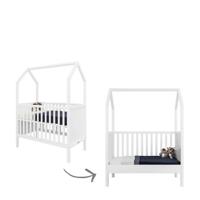 Bopita ombouwbaar ledikant my first house wit 60x120 cm