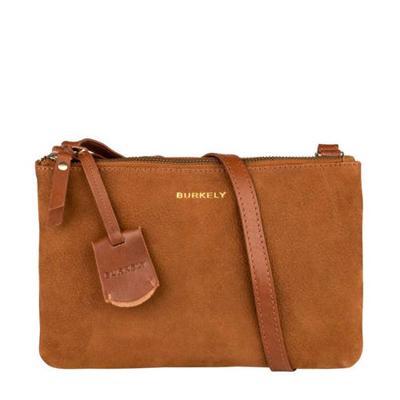 BURKELY nubuck crossbody tas Soul Skye cognac