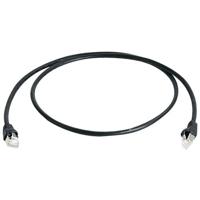 Telegärtner Telegaertner L0000A0086 RJ45 netwerkkabel, patchkabel CAT 6a S/FTP 1,00 m zwart, vlamvertragend, met