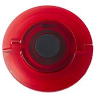 Adhoc champagnestop Gusto 8,2 x 1,7 cm siliconen rood