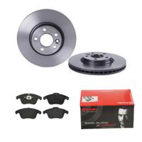 Remmenset, remschijf BREMBO, Remschijftype: Binnen geventileerd, Inbouwplaats: Vooras, u.a. für Land Rover, Ford, Volvo