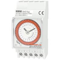 Suevia DinO Sup D Schakelklok voor DIN-rails 230 V/AC 1x wisselcontact 16 A 250 V/AC Dagprogramma