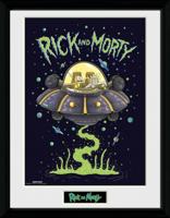 GB Eye poster in lijst Rick and Morty Ship 30 x 40 cm