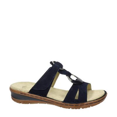 Ara nubuck slippers donkerblauw Ara nubuck slippers donkerblauw