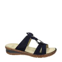 Ara nubuck slippers donkerblauw