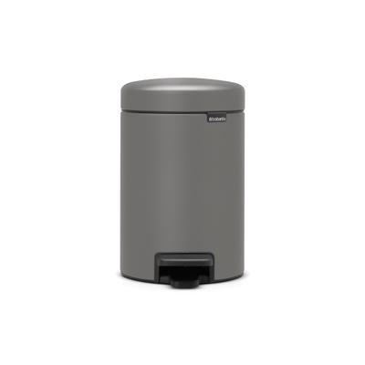 Brabantia NewIcon pedaalemmer 3 liter concrete grey Brabantia NewIcon pedaalemmer 3 liter concrete grey