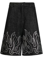 Haculla short ample Up In Flames en jean - Noir - thumbnail