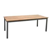 Livingfurn - Eetkamertafel Boston - Vier Poots - Teakhout - 180x100 cm