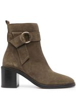 Tila March bottines Lea en daim - Vert - thumbnail